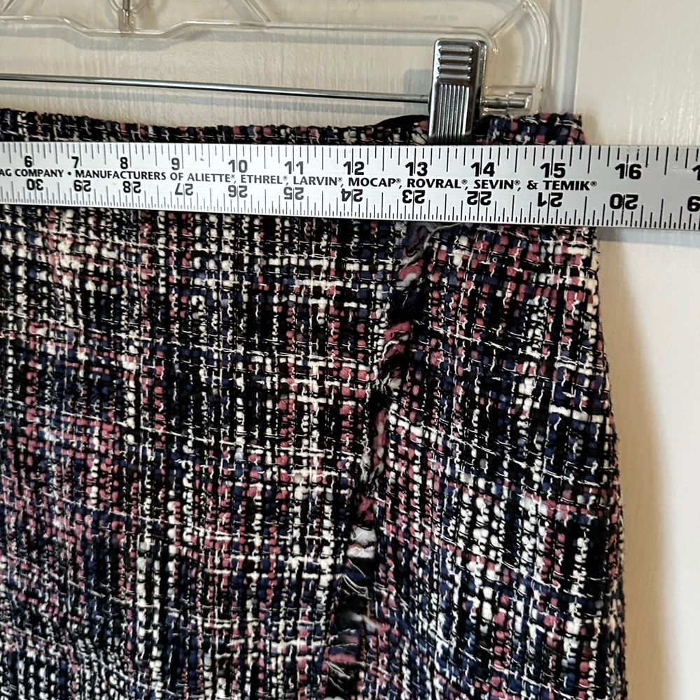 LOFT Tweed Mini Skirt in Black and Pink - Picture 2 of 5
